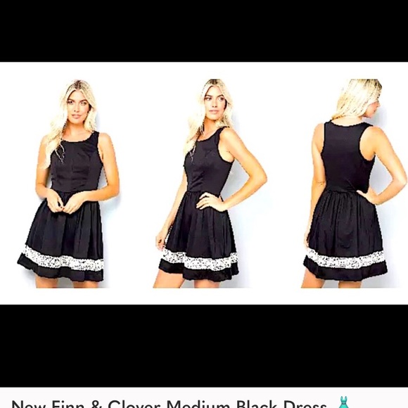 👗 New Finn & Clover Large Black Dress 👗 - Picture 2 of 2